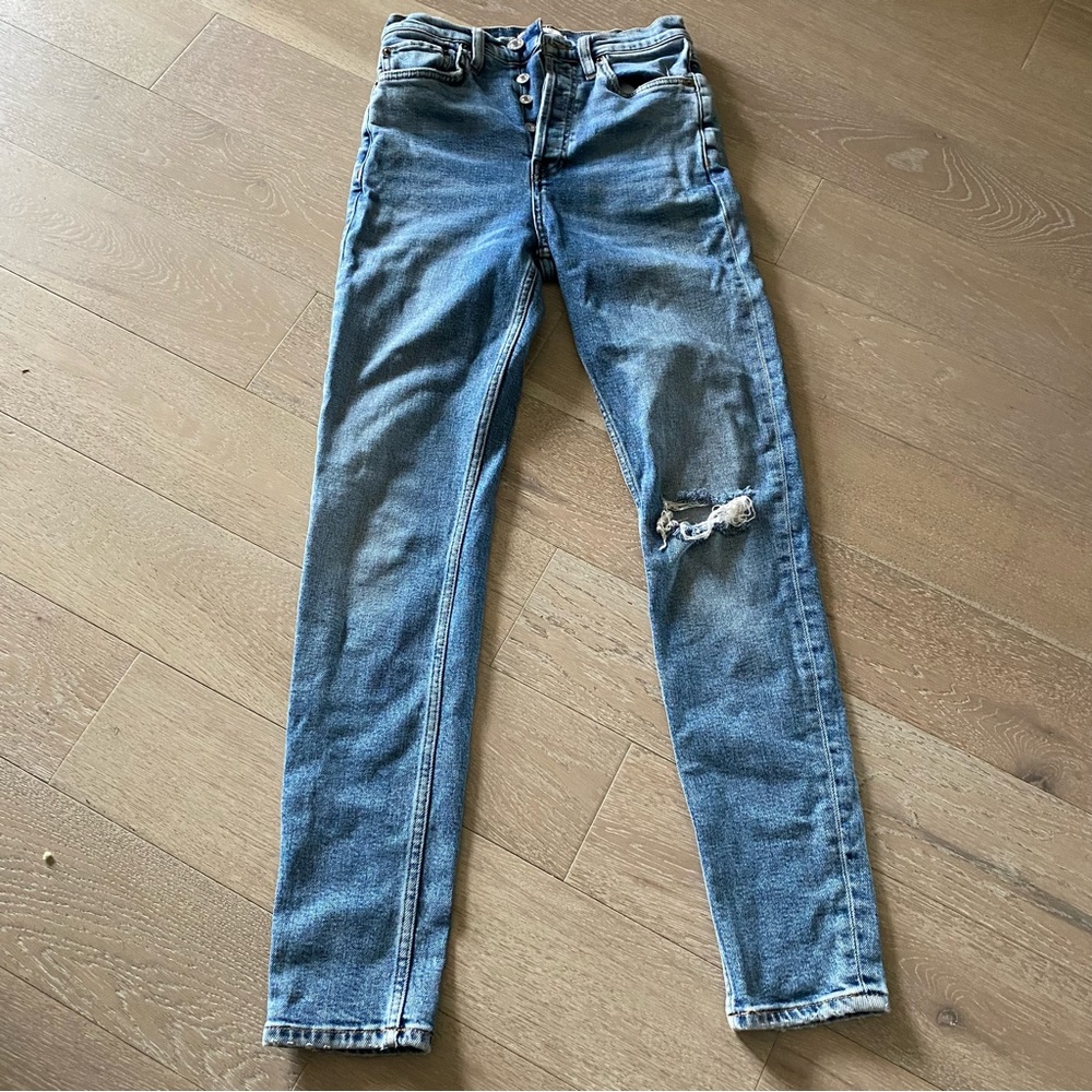 ReDone originals ultra high rise worn retro sin jeans size 25 women skinny